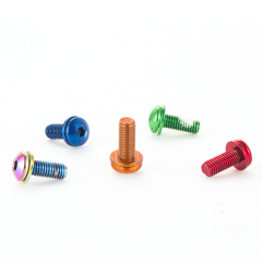 Bicycle Crank Arm Bolt Steel Screw M6x18mm Crankset Screw 2pcs