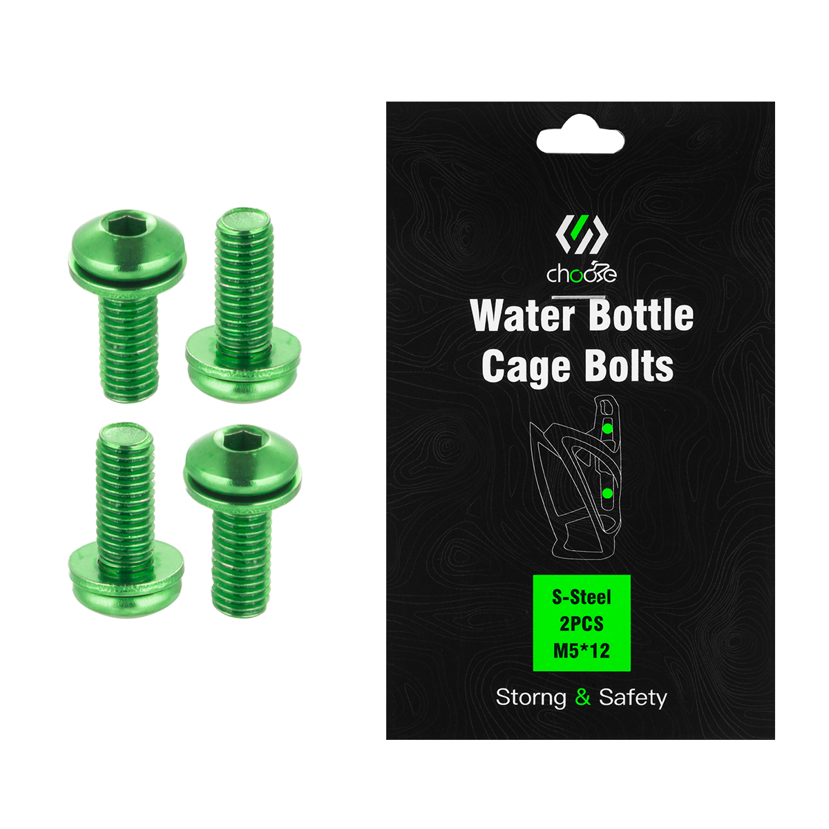 Bicycle Crank Arm Bolt Steel Screw M6x18mm Crankset Screw 2pcs