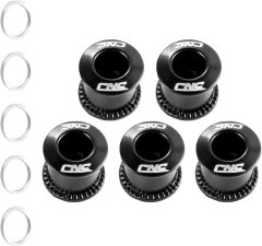 CNC 5 PCS Steel Double/Single Chainring Bolts M8×6.5mm Bicycle Chainring Bolt&Nut Set