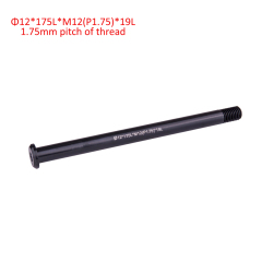 Mountain Bike Rear Hub Thru Axle 12mm x 142/148mm, with1.5mm Thread Pitch, L 177mm