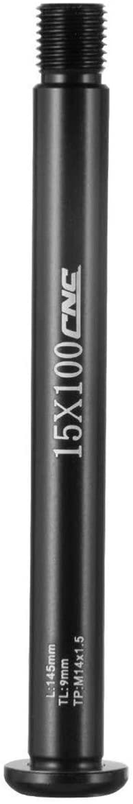 Bicycle Front Hub Thru Axle Boost 15x100mm Mountain Bike Fork Axle Skewer for Fox Fork SC32 34 36 M14(P1.5) L145mm Tube Shaft