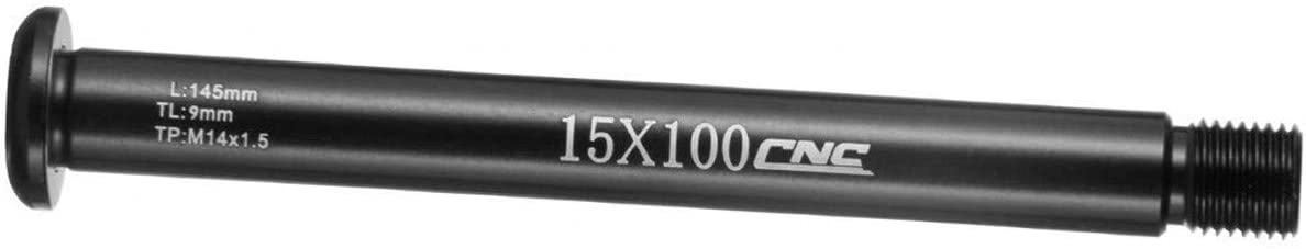 Bicycle Front Hub Thru Axle Boost 15x100mm Mountain Bike Fork Axle Skewer for Fox Fork SC32 34 36 M14(P1.5) L145mm Tube Shaft