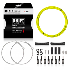 Universal 2X Pro Shift Kit |for Road, MTN, and Gravel Bike | SRAM and Shimano Shifter Compatible, Polished Stainless Cables
