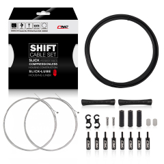 Universal 2X Pro Shift Kit |for Road, MTN, and Gravel Bike | SRAM and Shimano Shifter Compatible, Polished Stainless Cables