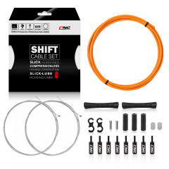 Universal 2X Pro Shift Kit |for Road, MTN, and Gravel Bike | SRAM and Shimano Shifter Compatible, Polished Stainless Cables