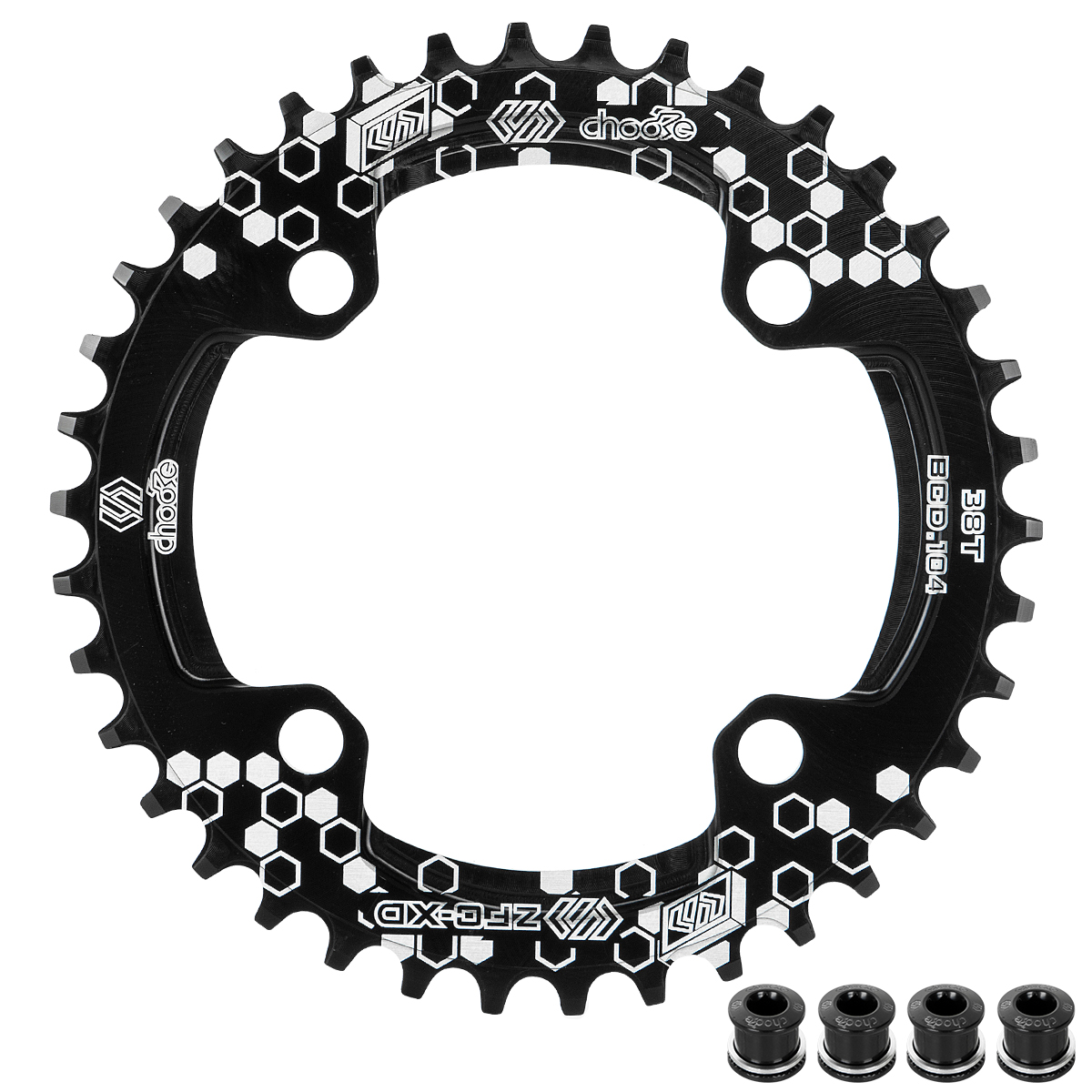 MTB Mountain bike 104BCD 30T 32T 34T 36T 38T crankset Tooth plate Parts 104BCD Round Narrow Wide Chain Ring