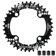 MTB Mountain bike 104BCD 30T 32T 34T 36T 38T crankset Tooth plate Parts 104BCD Round Narrow Wide Chain Ring