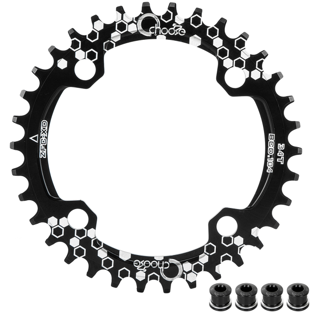 MTB Mountain bike 104BCD 30T 32T 34T 36T 38T crankset Tooth plate Parts 104BCD Round Narrow Wide Chain Ring