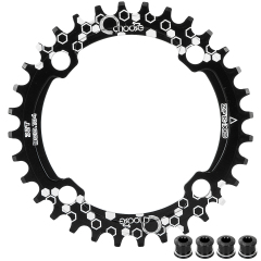 MTB Mountain bike 104BCD 30T 32T 34T 36T 38T crankset Tooth plate Parts 104BCD Round Narrow Wide Chain Ring