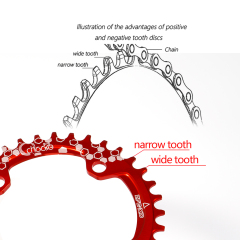 MTB Mountain bike 104BCD 30T 32T 34T 36T 38T crankset Tooth plate Parts 104BCD Round Narrow Wide Chain Ring