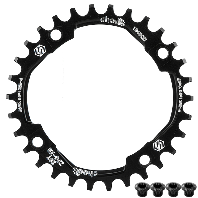 MTB Mountain bike 104BCD 30T 32T 34T 36T 38T crankset Tooth plate Parts 104BCD Round Narrow Wide Chain Ring