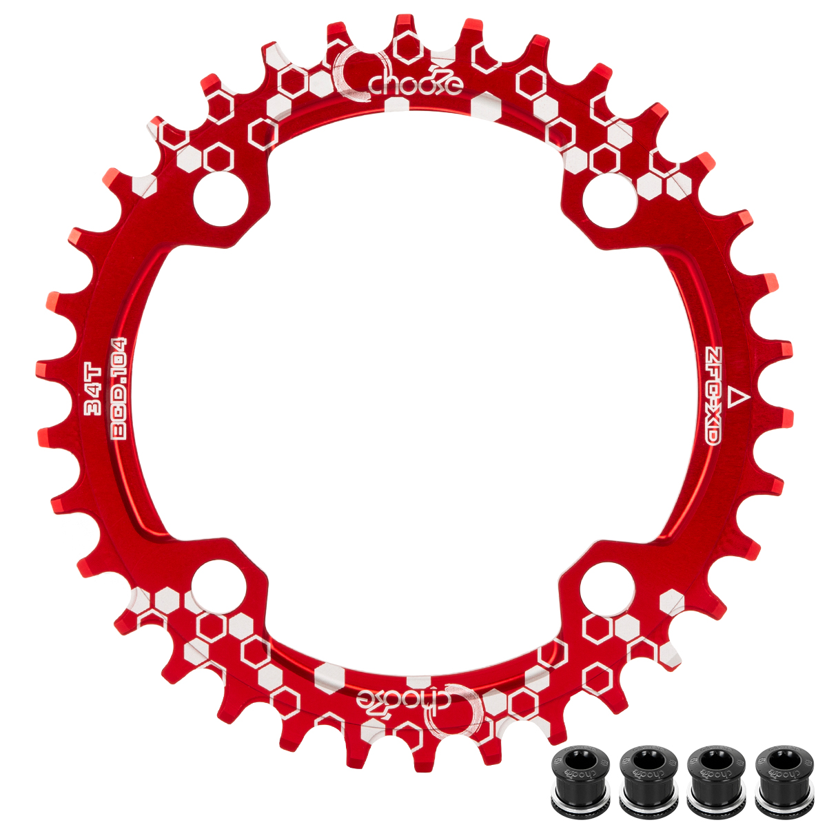 MTB Mountain bike 104BCD 30T 32T 34T 36T 38T crankset Tooth plate Parts 104BCD Round Narrow Wide Chain Ring