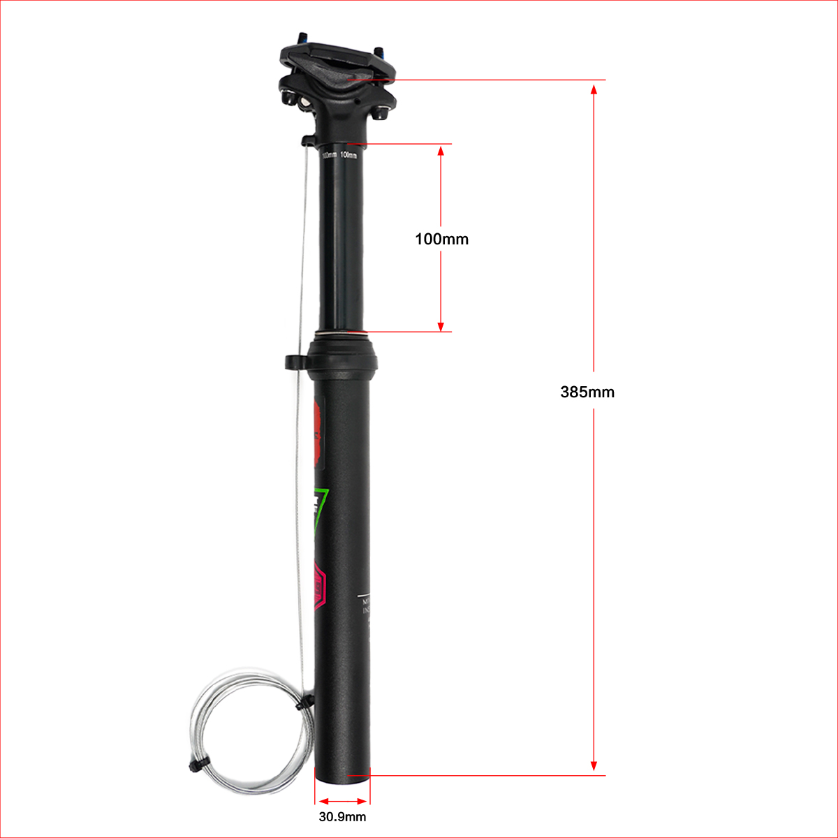 Bike 7075 Alloy seat post Adjustable Seatpost 30.9/31.6mm Remote Control Dropper Seatpost Internal Routing/External routing