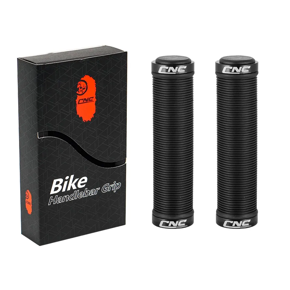 MTB Grips Ultralight Soft Bicycle Handlebar Cover Anti-skid 3D Alloy Bilateral With Dust Plug Bike Accessories