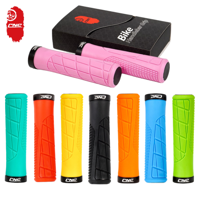 Bike Handlebar Grips, Single Lock-on Bike Grips, Professional Mountain Bicycle Handlebar Locking Grips