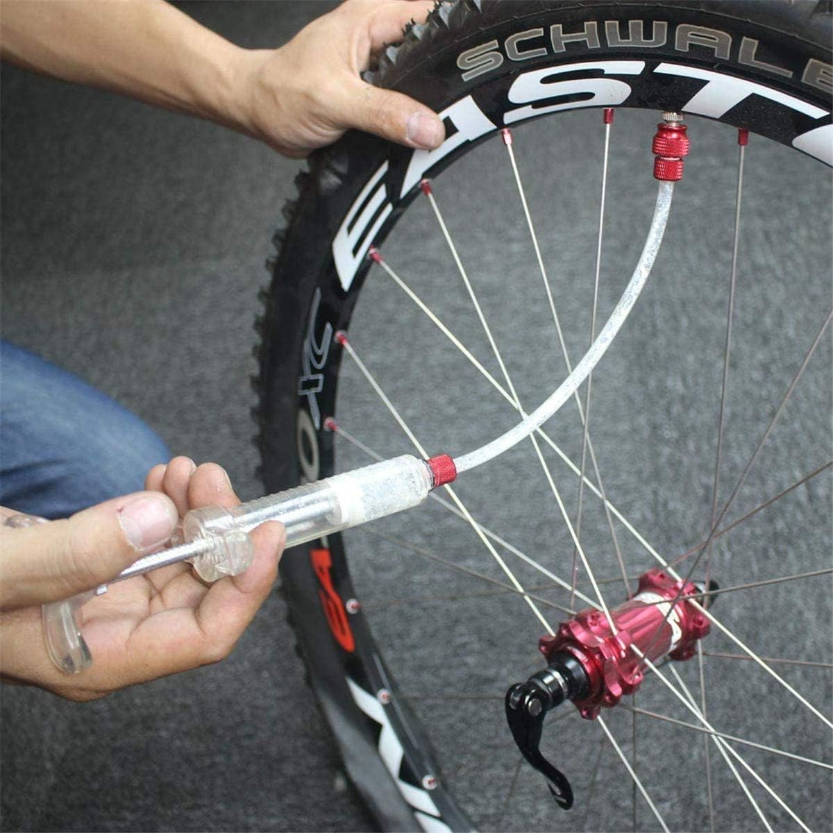 Bike Tubeless Tire Sealant Injector for Stan's No Tubes Sealant with Presta Schrader Valve Core Removal Tool Set,20ml/50ml