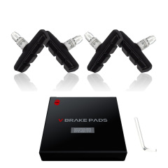 CNC 2 Pairs Bicycle V-Brake Pads, Bike Cantilever Pads 70mm V Brake Blocks Set