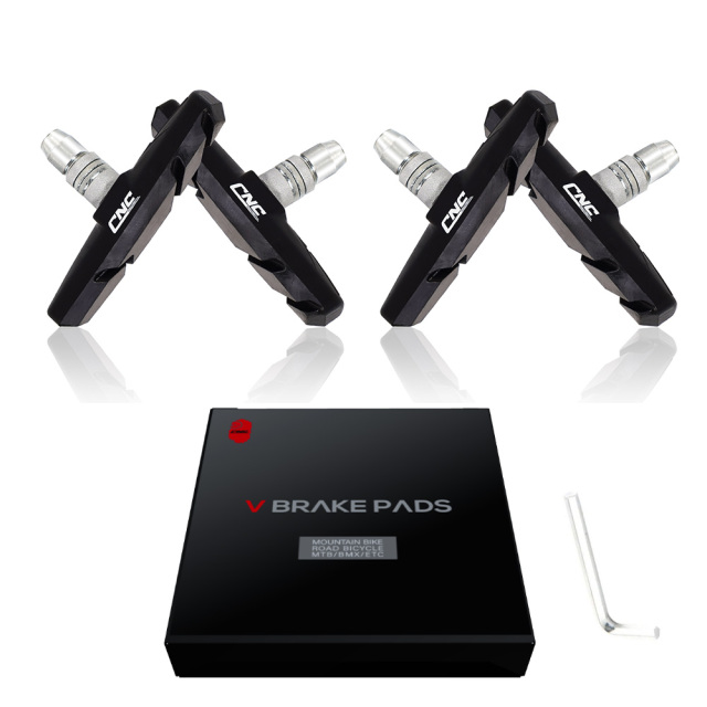 CNC 2 Pairs Bicycle V-Brake Pads, Bike Cantilever Pads 70mm V Brake Blocks Set