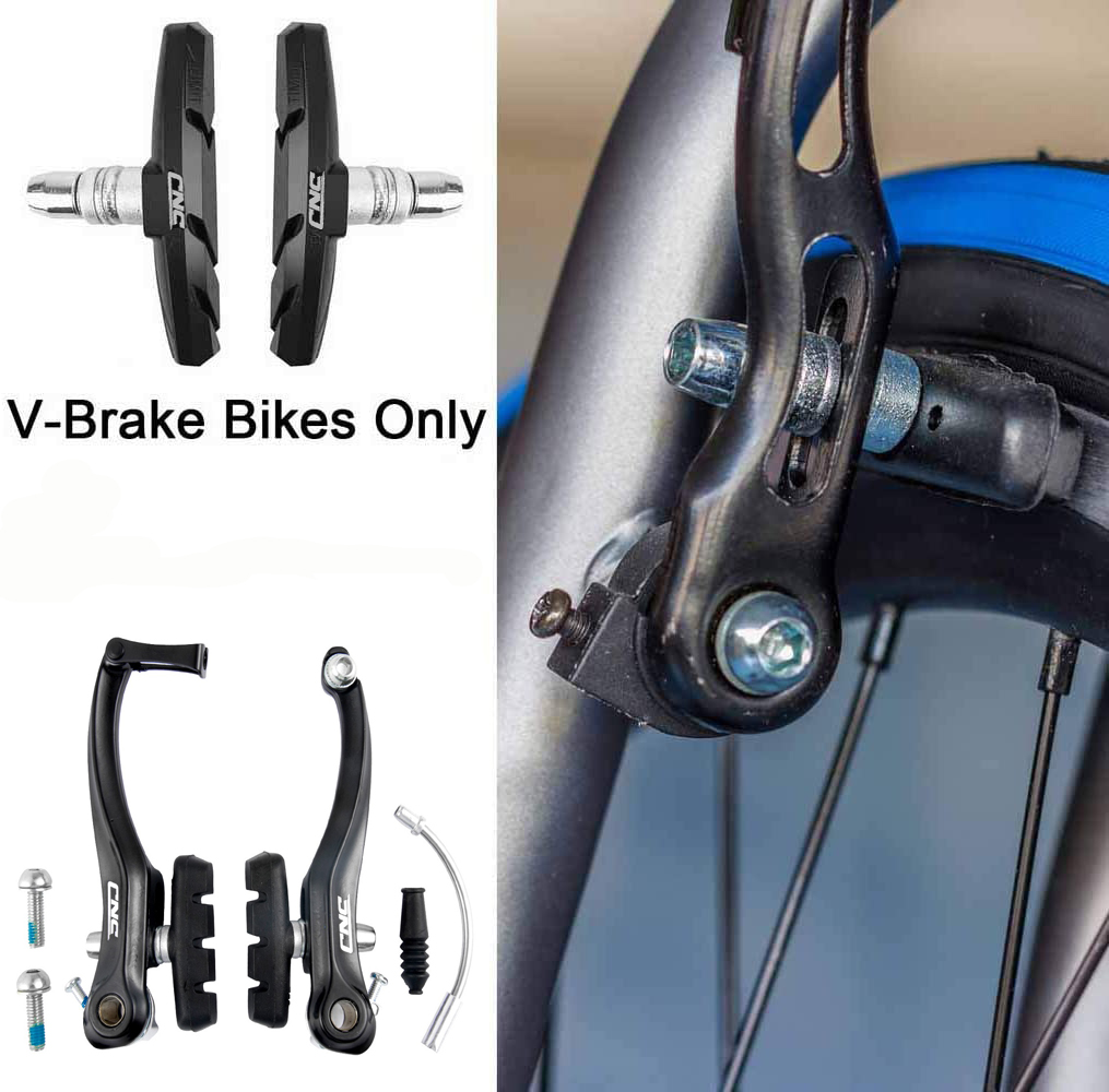 CNC 2 Pairs Bicycle V-Brake Pads, Bike Cantilever Pads 70mm V Brake Blocks Set