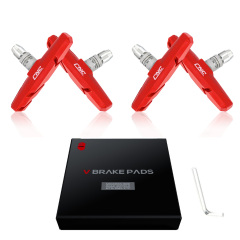 CNC 2 Pairs Bicycle V-Brake Pads, Bike Cantilever Pads 70mm V Brake Blocks Set