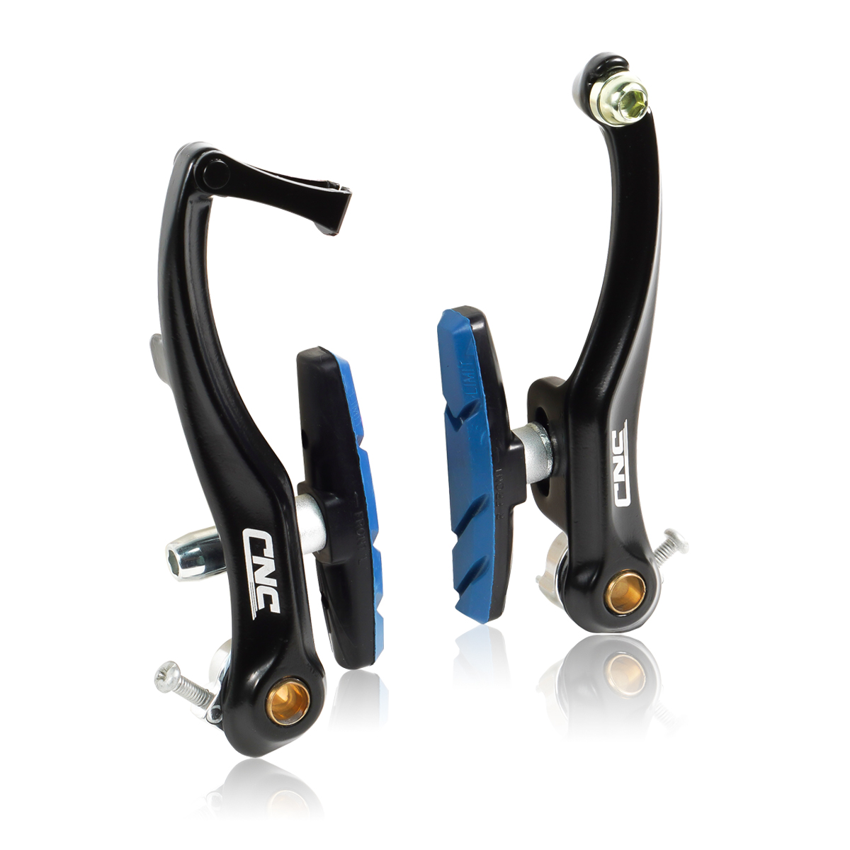 CNC Bike MTB Mountain Bicycle BMX Cruiser Linear Pull V Brake Caliper Set with Brake Pads Brake MTB Hydraulic Cantilever