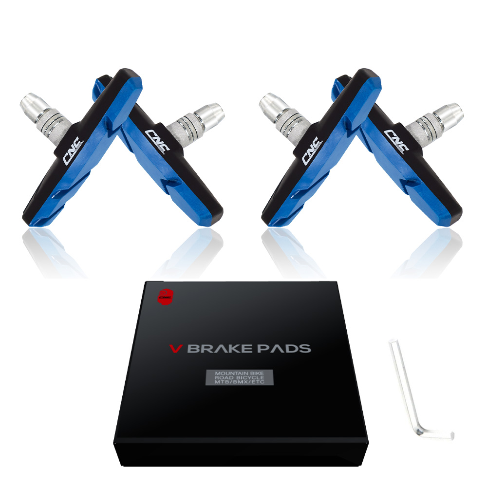 CNC 2 Pairs Bicycle V-Brake Pads, Bike Cantilever Pads 70mm V Brake Blocks Set