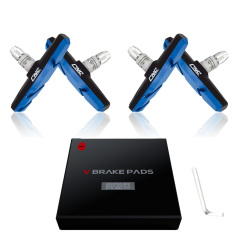 CNC 2 Pairs Bicycle V-Brake Pads, Bike Cantilever Pads 70mm V Brake Blocks Set