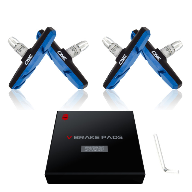 CNC 2 Pairs Bicycle V-Brake Pads, Bike Cantilever Pads 70mm V Brake Blocks Set
