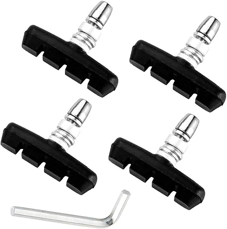 CNC 2 Pairs Bicycle V-Brake Pads, Bike Cantilever Pads 70mm V Brake Blocks Set