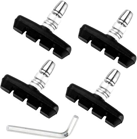 CNC 2 Pairs Bicycle V-Brake Pads, Bike Cantilever Pads 70mm V Brake Blocks Set