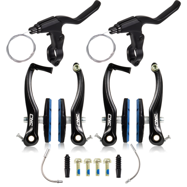 CNC Bike MTB Mountain Bicycle BMX Cruiser Linear Pull V Brake Caliper Set with Brake Pads Brake MTB Hydraulic Cantilever