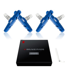 CNC 2 Pairs Bicycle V-Brake Pads, Bike Cantilever Pads 70mm V Brake Blocks Set