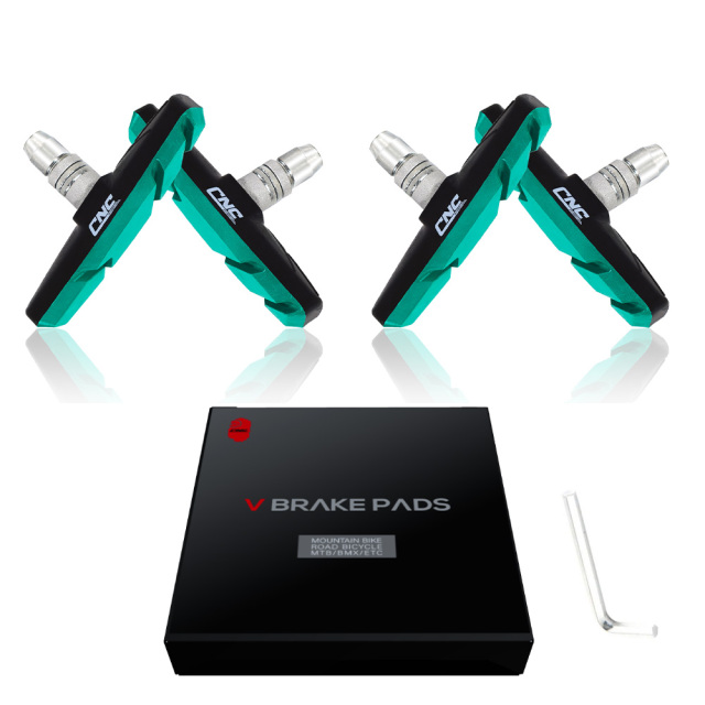 CNC 2 Pairs Bicycle V-Brake Pads, Bike Cantilever Pads 70mm V Brake Blocks Set