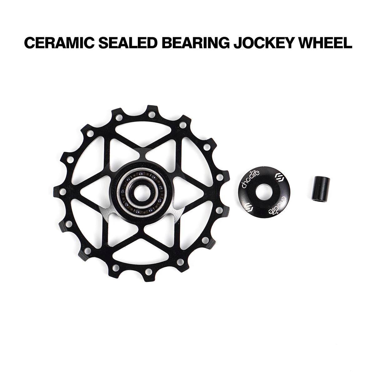 Bike parts 13T 15T Aluminum Sealed Bearing Jockey Wheel Rear Derailleur Pulley for Shimano Sram Rear Derailleur Etc.