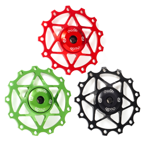 Bike parts 13T 15T Aluminum Sealed Bearing Jockey Wheel Rear Derailleur Pulley for Shimano Sram Rear Derailleur Etc.