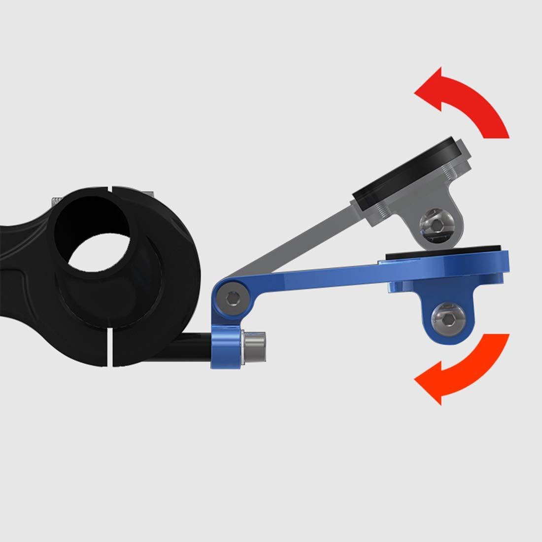 Out Front Bike Computer Combo Mount for Garmin Edge 130 200 500 510 520 800 810 820 1000 1030 Touring