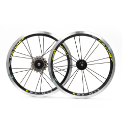 Folding Bike Wheel Set 14 Inch Foldable Bicycle Wheels V Brake Wheelset Fit DOHON Bike parts