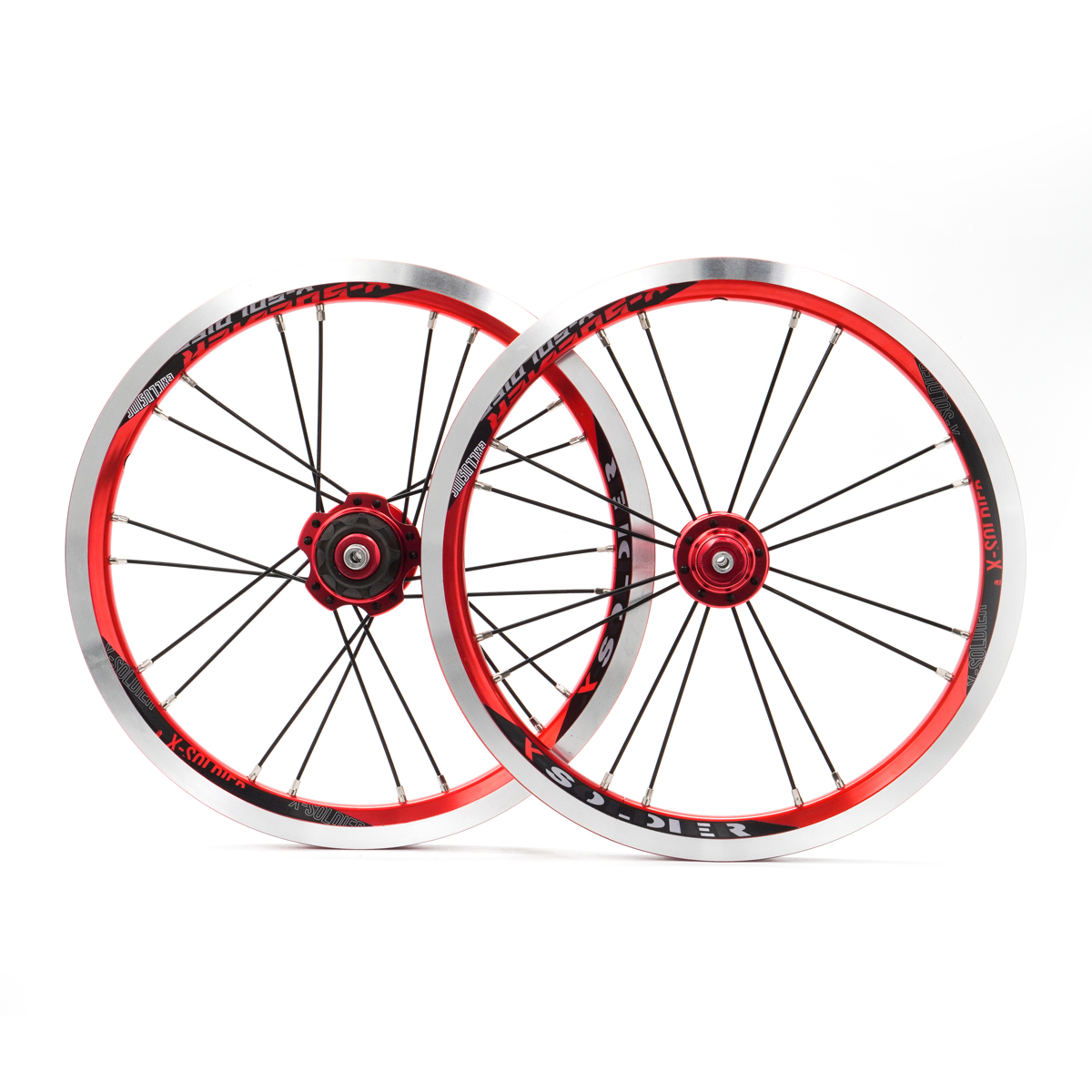 Folding Bike Wheel Set 14 Inch Foldable Bicycle Wheels V Brake Wheelset Fit DOHON Bike parts