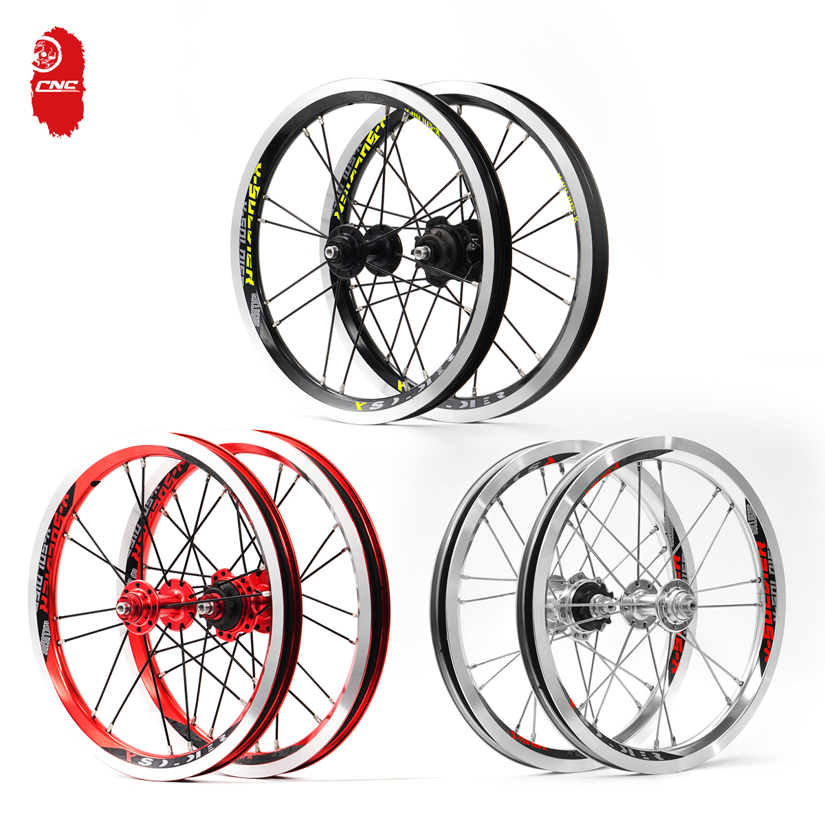 Folding Bike Wheel Set 14 Inch Foldable Bicycle Wheels V Brake Wheelset Fit DOHON Bike parts