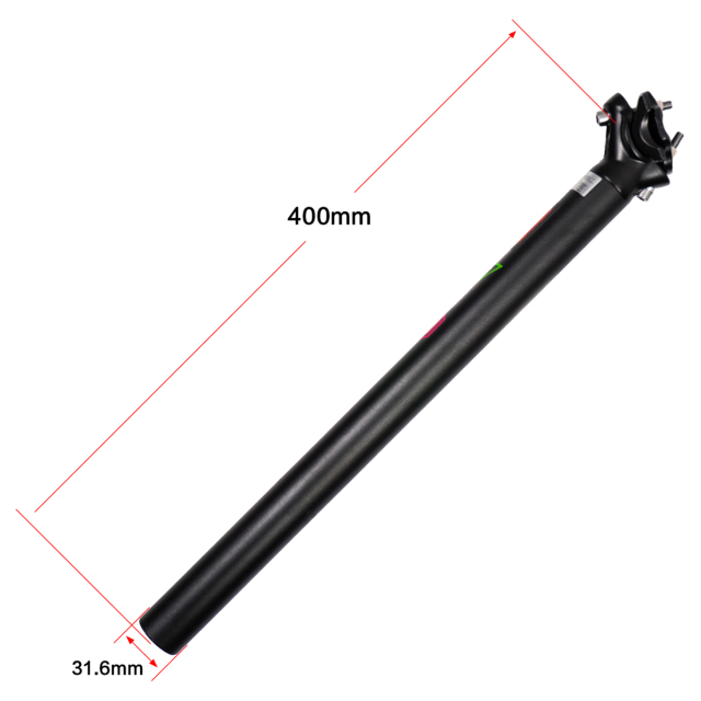 Bicycle Damping Seatpost 27.2 Bike Seatpost 350mm，Black