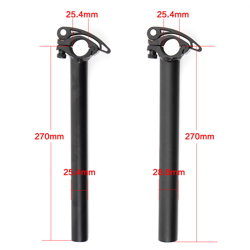 Folding Bike Stem 25.4*25.4mm/28.6mm Adjustable Electric Bike Stem 290mm-490mm Bike Parts