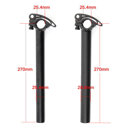 Folding Bike Stem 25.4*25.4mm/28.6mm Adjustable Electric Bike Stem 290mm-490mm Bike Parts