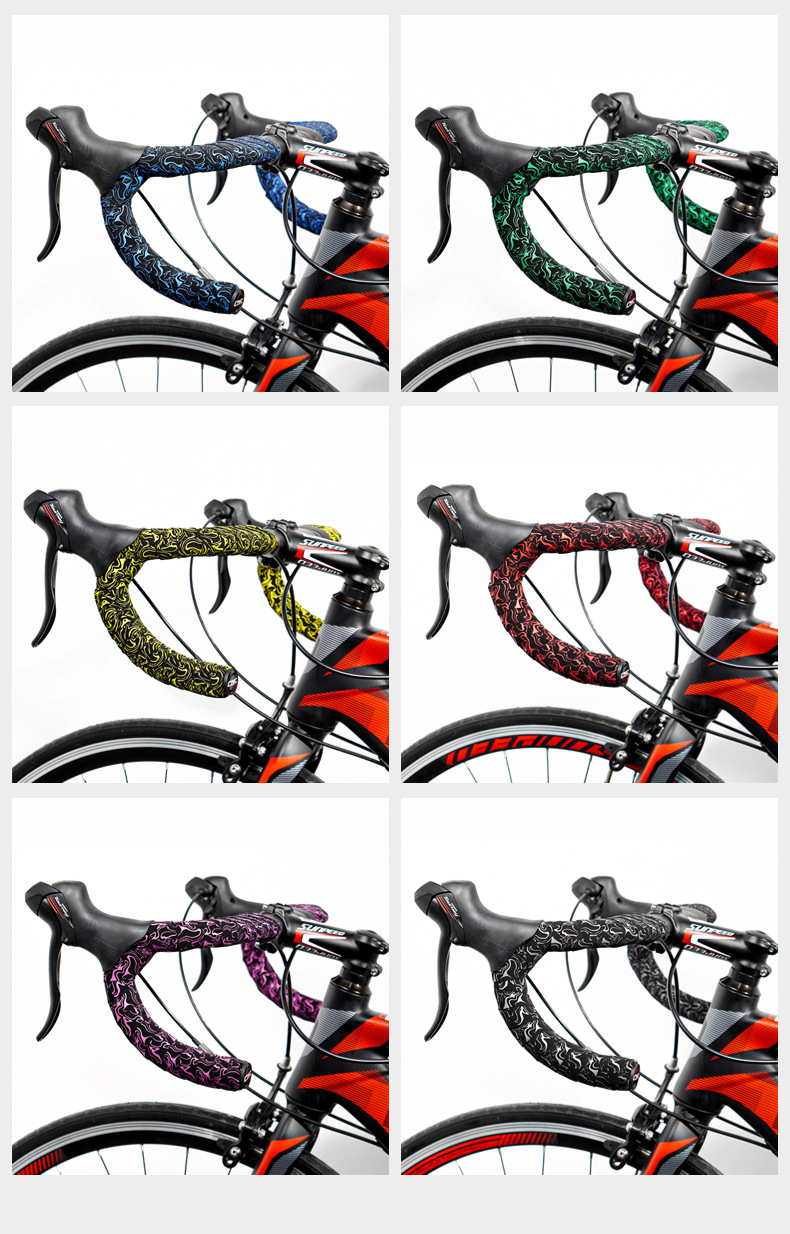 CNC Bike Handlebar Tape, Road Bicycle Bar Tapes, 2 Pcs Cycling Handle Wraps for Mountain Bike