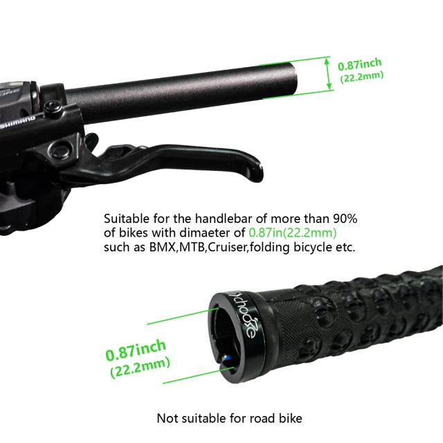 Bicycle Grips,Double Lock on Locking Bicycle Handlebar Grips Rubber Comfortable Bike Grips for Bicycle Mountain BMX