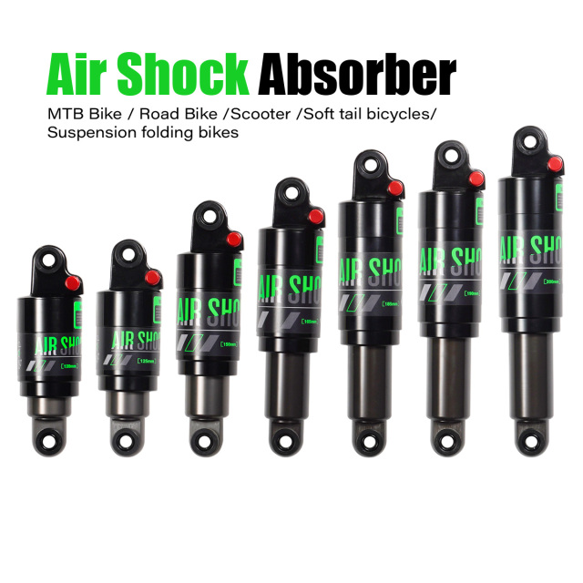 165/190/200mm MTB downhill bicycle coil rear shock absorber mountain bike air suspension manual riding accessories