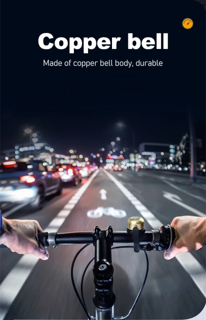 Chooee Classic Brass Bike Bell For Apple AirTag Case Waterproof Bike Mount Bicycle Bell For Air Tag GPS Tracker Under Bike Bell Holder