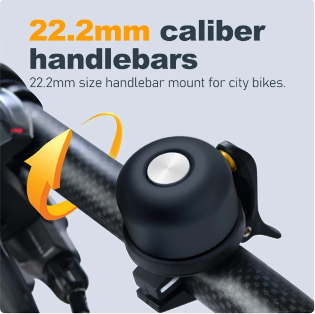 Chooee Classic Brass Bike Bell For Apple AirTag Case Waterproof Bike Mount Bicycle Bell For Air Tag GPS Tracker Under Bike Bell Holder