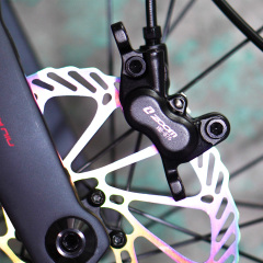 ZOOM HB-876E 4-piston Disc Hydraulic Brake Electric Scooter Folding Mountain Bike Power Off Black Red 160 E-bike Bicycle