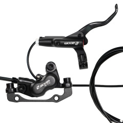 ZOOM HB-876E 4-piston Disc Hydraulic Brake Electric Scooter Folding Mountain Bike Power Off Black Red 160 E-bike Bicycle