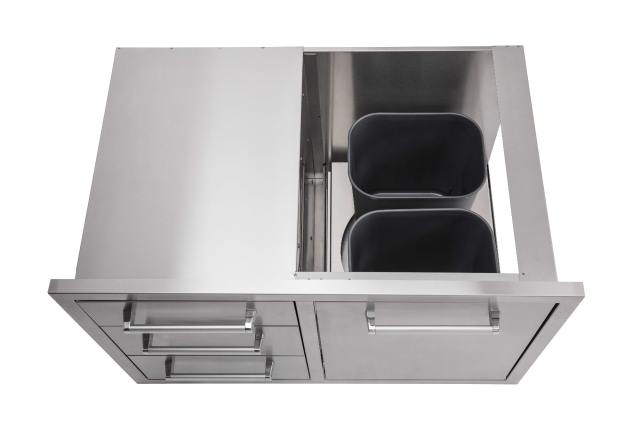 WHISTLER Triple Drawer & Trash Can Combo